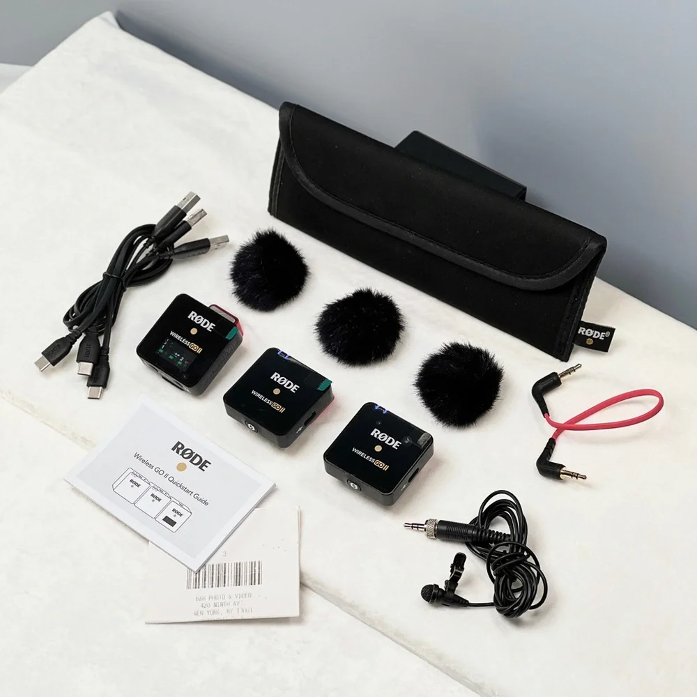RØDE Wireless GO II Microphone System with Sennheiser Omnidirectional Lavalier